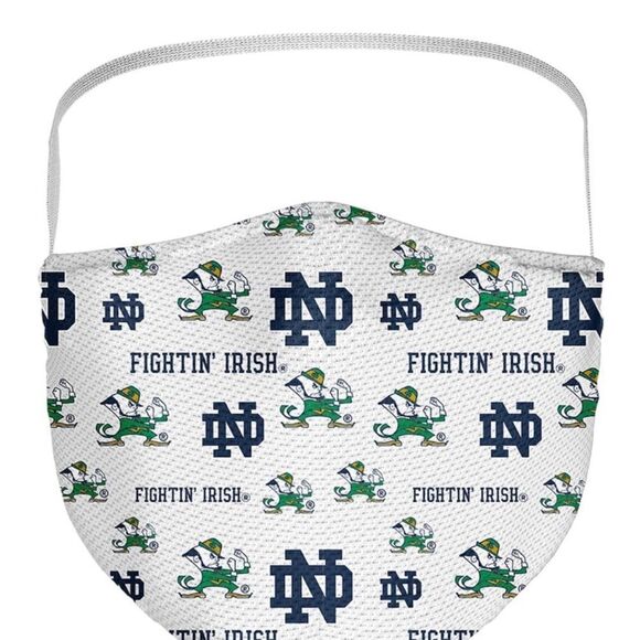 New in Package NOTRE DAME FIGHTING IRISH Face Covering Face Mask Masks Set of 3 - Picture 4 of 4
